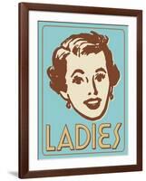 Ladies Turquoise-Retroplanet-Framed Giclee Print