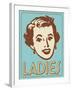 Ladies Turquoise-Retroplanet-Framed Giclee Print