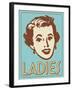 Ladies Turquoise-Retroplanet-Framed Giclee Print