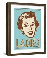 Ladies Turquoise-Retroplanet-Framed Giclee Print