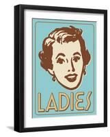 Ladies Turquoise-Retroplanet-Framed Giclee Print