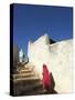 Ladies Walking in Steps, Old Town, Harar, Ethiopia-Jane Sweeney-Stretched Canvas