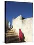 Ladies Walking in Steps, Old Town, Harar, Ethiopia-Jane Sweeney-Stretched Canvas