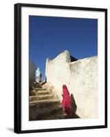 Ladies Walking in Steps, Old Town, Harar, Ethiopia-Jane Sweeney-Framed Photographic Print