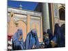 Ladies Wearing Blue Burqas Outside the Friday Mosque (Masjet-E Jam), Herat, Afghanistan-Jane Sweeney-Mounted Photographic Print