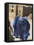 Ladies Wearing Burqas Walk Towards Houses Inside the Ancient Walls of Citadel, Ghazni, Afghanistan-Jane Sweeney-Framed Stretched Canvas