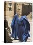 Ladies Wearing Burqas Walk Towards Houses Inside the Ancient Walls of Citadel, Ghazni, Afghanistan-Jane Sweeney-Stretched Canvas