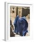 Ladies Wearing Burqas Walk Towards Houses Inside the Ancient Walls of Citadel, Ghazni, Afghanistan-Jane Sweeney-Framed Photographic Print