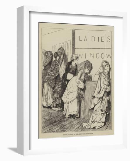 Ladies' Window at the New York Post-Office-Arthur Boyd Houghton-Framed Giclee Print