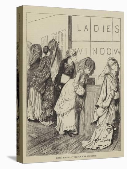 Ladies' Window at the New York Post-Office-Arthur Boyd Houghton-Stretched Canvas