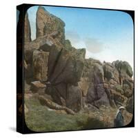 Ladies Wishing Chair, Logan Rock, Near Treen, Cornwall, Late 19th or Early 20th Century-null-Stretched Canvas