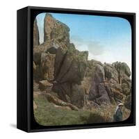 Ladies Wishing Chair, Logan Rock, Near Treen, Cornwall, Late 19th or Early 20th Century-null-Framed Stretched Canvas