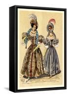 Ladies with Feathered Hats-null-Framed Stretched Canvas