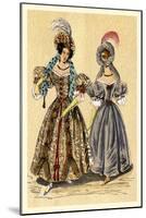 Ladies with Feathered Hats-null-Mounted Art Print