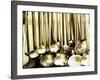 Ladles and Strainer Spoons in a Large Kitchen-null-Framed Photographic Print