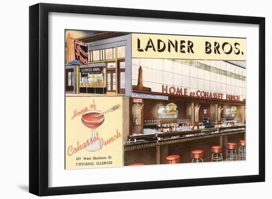 Ladner Brothers Bar, Chicago, Illinois-null-Framed Art Print