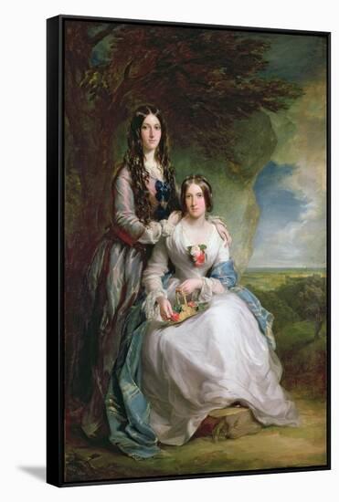 Lady Adeliza Manners and Lady Mary Foley, 1848-Sir Francis Grant-Framed Stretched Canvas