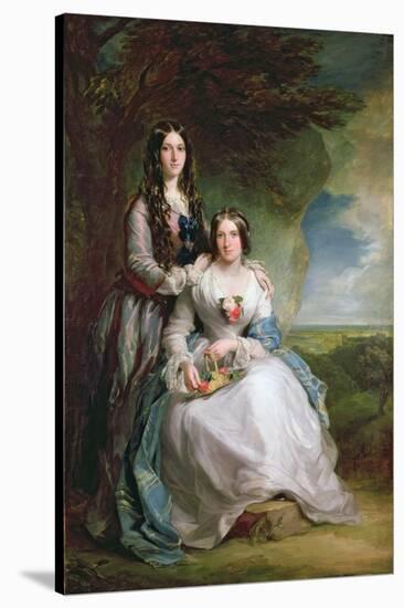 Lady Adeliza Manners and Lady Mary Foley, 1848-Sir Francis Grant-Stretched Canvas