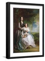 Lady Adeliza Manners and Lady Mary Foley, 1848-Sir Francis Grant-Framed Giclee Print