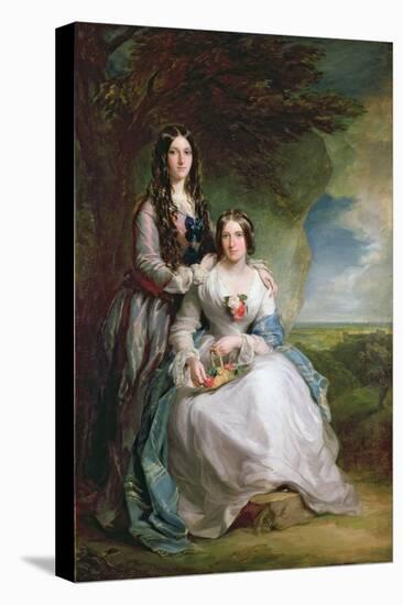 Lady Adeliza Manners and Lady Mary Foley, 1848-Sir Francis Grant-Stretched Canvas
