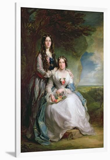 Lady Adeliza Manners and Lady Mary Foley, 1848-Sir Francis Grant-Framed Giclee Print