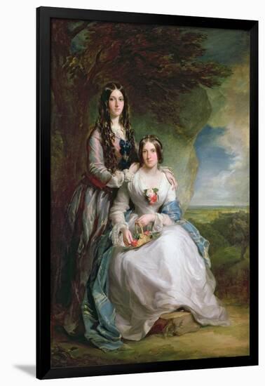 Lady Adeliza Manners and Lady Mary Foley, 1848-Sir Francis Grant-Framed Giclee Print