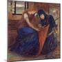 Lady Affixing Pennant to a Knight's Spear-Elizabeth Eleanor Siddal-Mounted Giclee Print