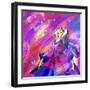 Lady And Butterfly-Ata Alishahi-Framed Giclee Print