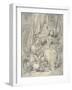 Lady and Cavalier, N.D.-Eugene Deveria-Framed Giclee Print