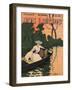 Lady and Dog in Boat-A Desnou-Framed Art Print