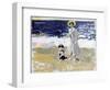 Lady and Dog on the Beach, 1906-Joaquín Sorolla y Bastida-Framed Premium Giclee Print