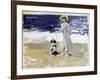 Lady and Dog on the Beach, 1906-Joaquín Sorolla y Bastida-Framed Giclee Print