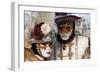 Lady and Gentleman in Red and White Masks, Venice Carnival, Venice, Veneto, Italy, Europe-James Emmerson-Framed Photographic Print