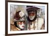 Lady and Gentleman in Red and White Masks, Venice Carnival, Venice, Veneto, Italy, Europe-James Emmerson-Framed Photographic Print