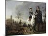 Lady and Gentleman on Horseback-Aelbert Cuyp-Mounted Giclee Print