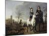 Lady and Gentleman on Horseback-Aelbert Cuyp-Mounted Giclee Print