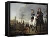 Lady and Gentleman on Horseback-Aelbert Cuyp-Framed Stretched Canvas