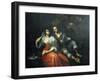 Lady and Knight-Domenico Fiasella-Framed Giclee Print