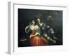 Lady and Knight-Domenico Fiasella-Framed Giclee Print