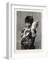 Lady and Pigeons, Fashion, 1882-null-Framed Giclee Print