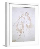 Lady and Warrior-Giambattista Tiepolo-Framed Giclee Print