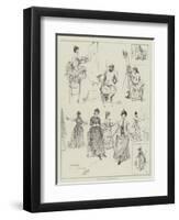 Lady Artists at the Louvre, Paris-David Hardy-Framed Giclee Print