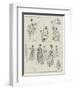 Lady Artists at the Louvre, Paris-David Hardy-Framed Giclee Print