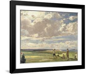 Lady Astor Playing Golf At North Berwick-Sir John Lavery-Framed Premium Giclee Print