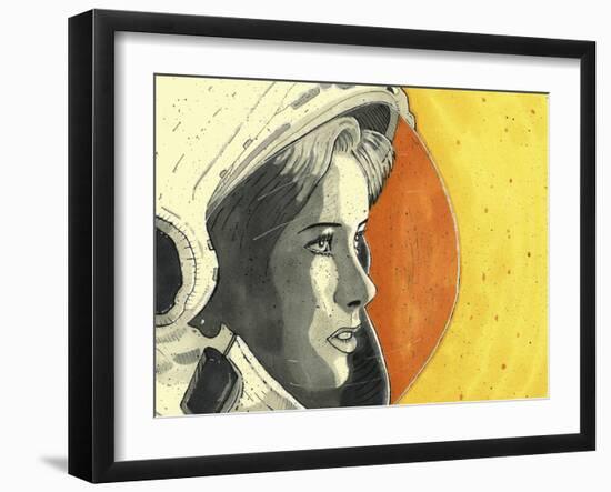 Lady Astronaut-Craig Snodgrass-Framed Giclee Print