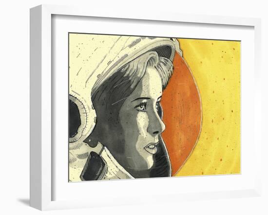 Lady Astronaut-Craig Snodgrass-Framed Giclee Print