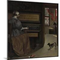 Lady at a Virginal, Ca 1665-Gabriel Metsu-Mounted Giclee Print