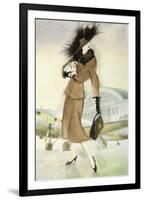 Lady at Airport-Graham Reynold-Framed Premium Giclee Print