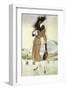 Lady at Airport-Graham Reynold-Framed Art Print