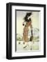 Lady at Airport-Graham Reynold-Framed Art Print